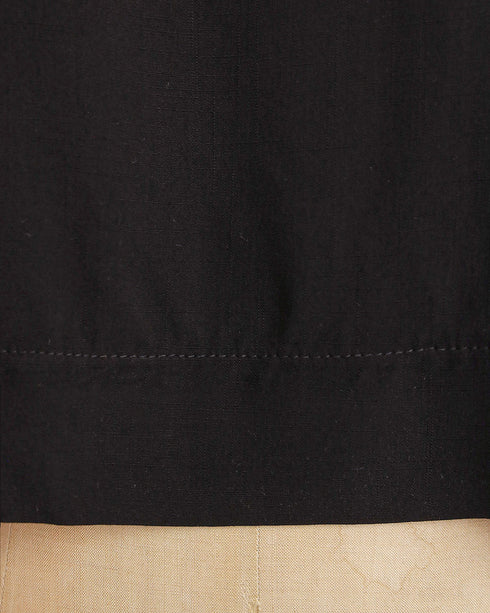 Riley Linen Top - Black